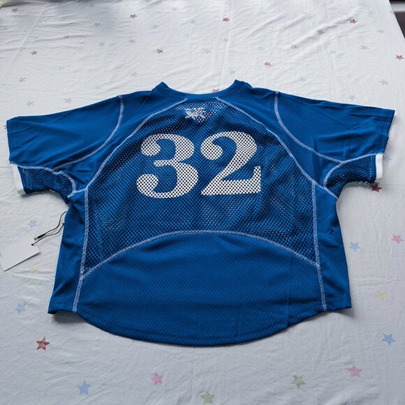 AIME LEON DORE Blue 32 Hollow Mesh Sweatshirt - Picture 5 of 10